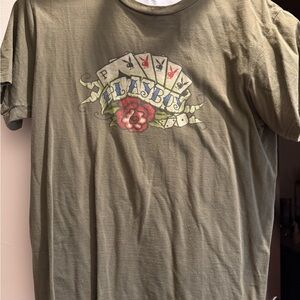 Olive Green Graphic T-Shirt